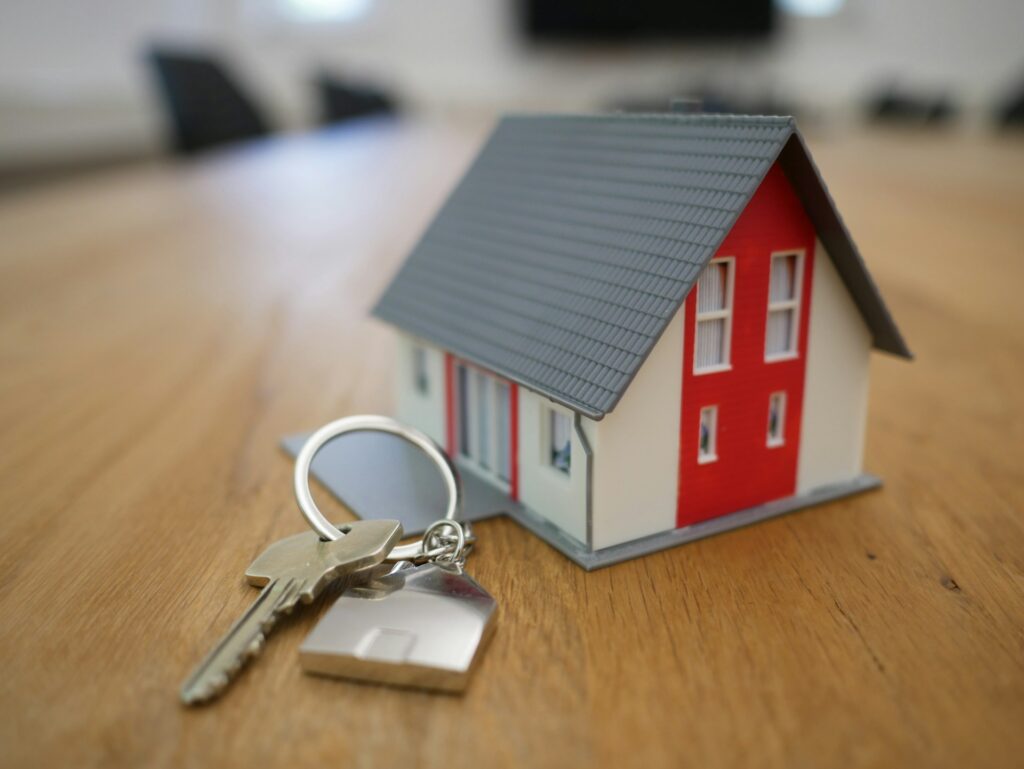 Home and Key with Keychain